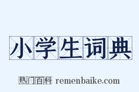 小学生词典是什么意思的图片